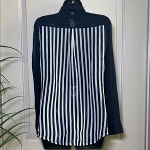 Women's Navy Button Down Shirt